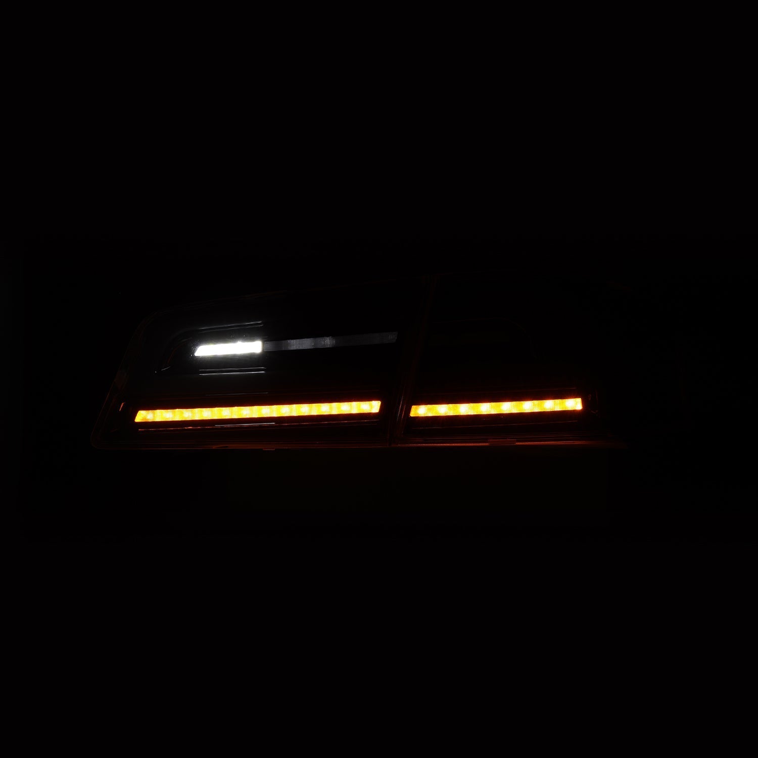 12-21 Tesla Model S LUXX-Series LED Tail Lights Black-Red (With Black Trunk Center Piece Replacement)