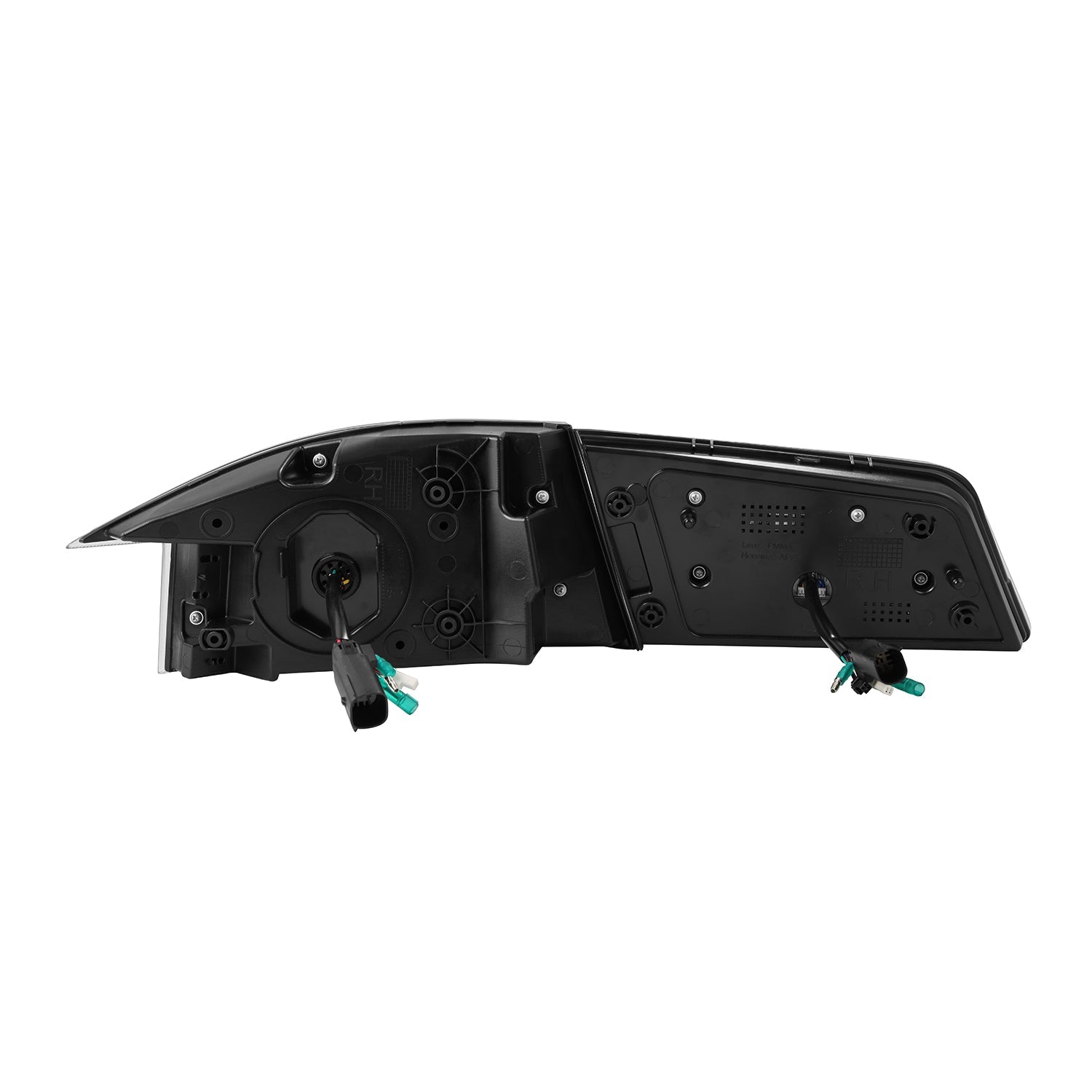 12-21 Tesla Model S LUXX-Series LED Tail Lights Black-Red (With Black Trunk Center Piece Replacement)
