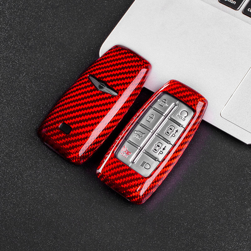 Genesis Carbon Fiber Key Cover – GV70 / GV80 / GV90