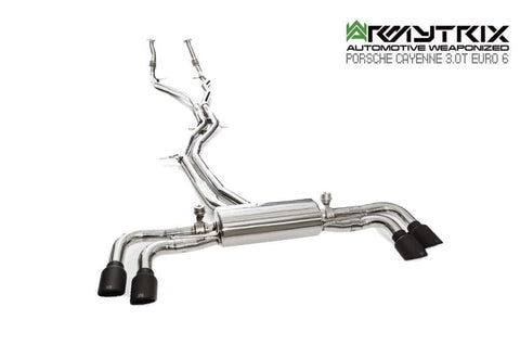 Armytrix Stainless Steel Valvetronic Cat Back Exhaust System Porsche Cayenne S E3 2.9TT 18+