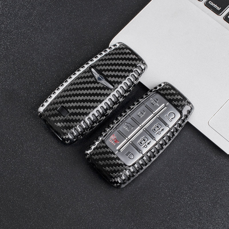 Genesis Carbon Fiber Key Cover – GV70 / GV80 / GV90