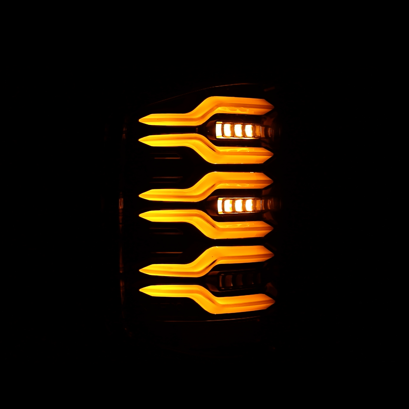14-18 Chevrolet Silverado 1500 / 15-19 Silverado 2500HD/3500HD / 15-19 GMC Sierra 3500HD Dually LUXX-Series LED Tail Lights Alpha-Black