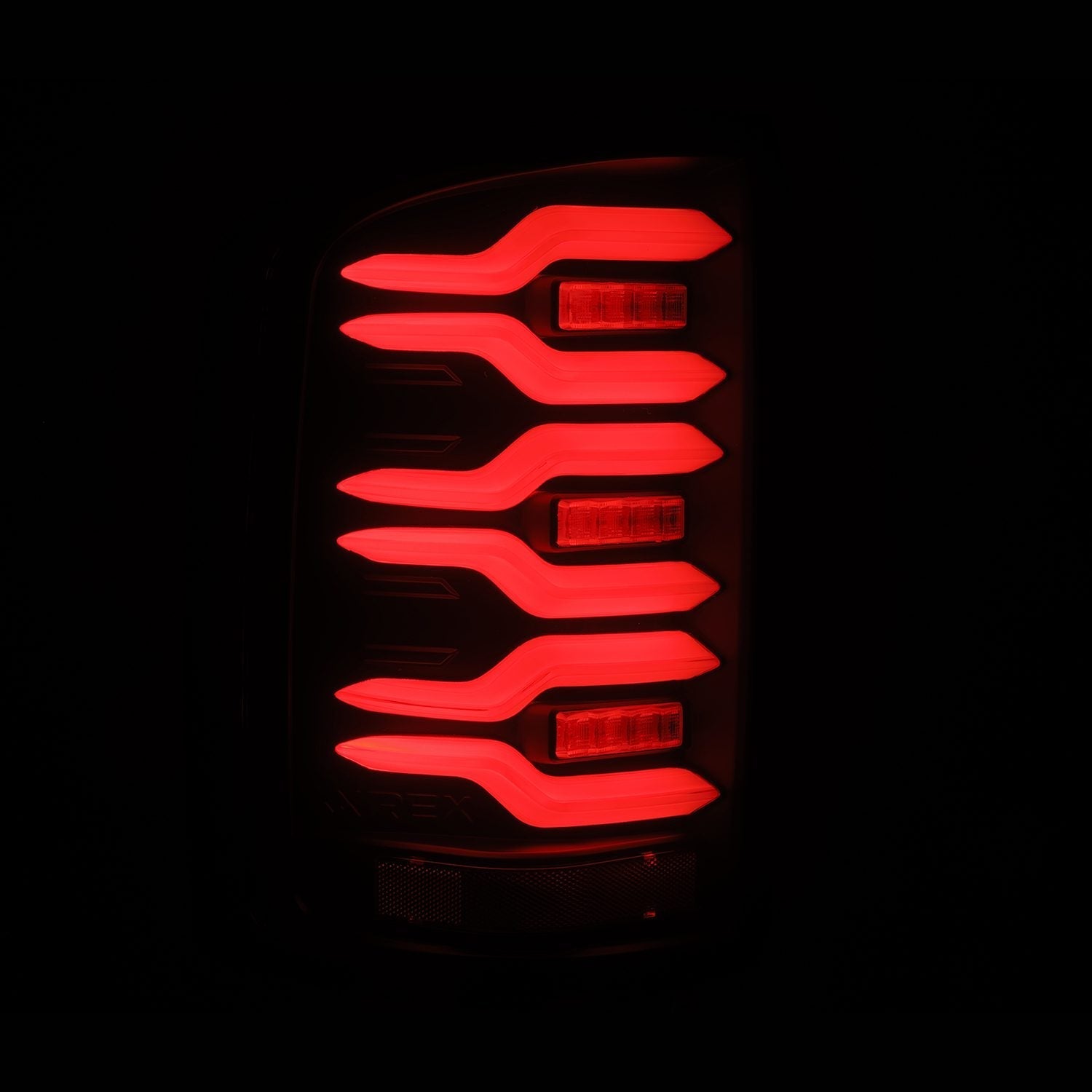 14-18 GMC Sierra 1500/2500HD/3500HD LUXX-Series LED Tail Lights Black