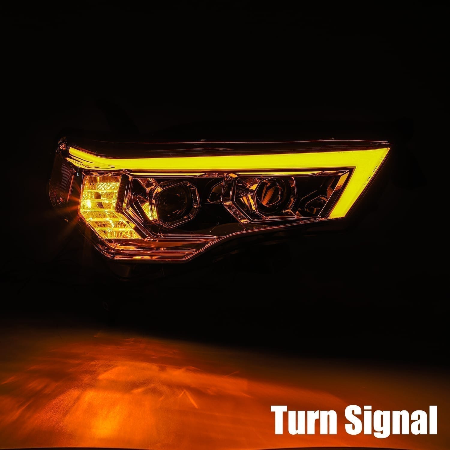 14-20 Toyota 4Runner PRO-Series Halogen Projector Headlights Chrome