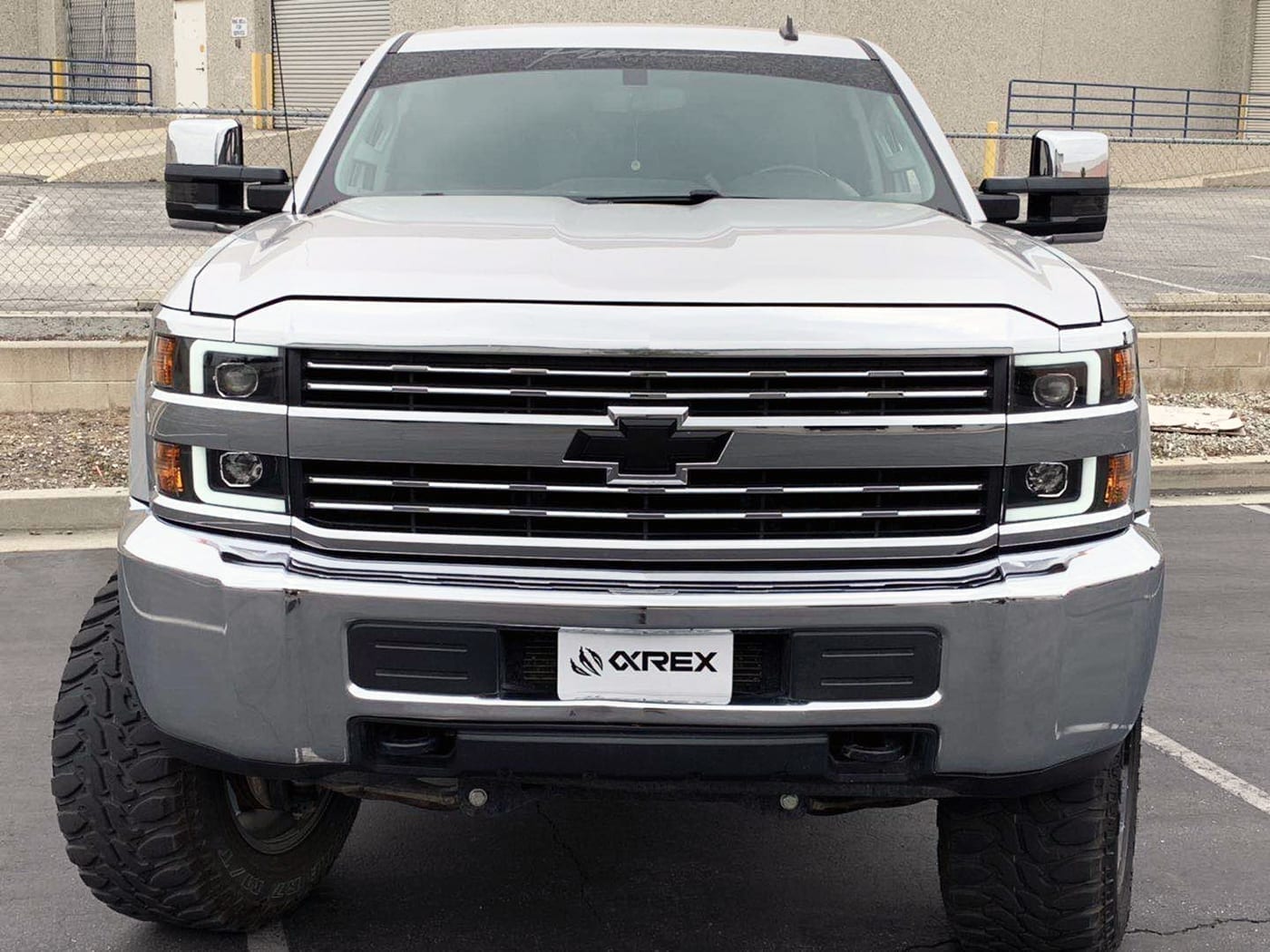 15-19 Chevrolet Silverado 2500HD/3500HD LUXX-Series LED Projector Headlights Black