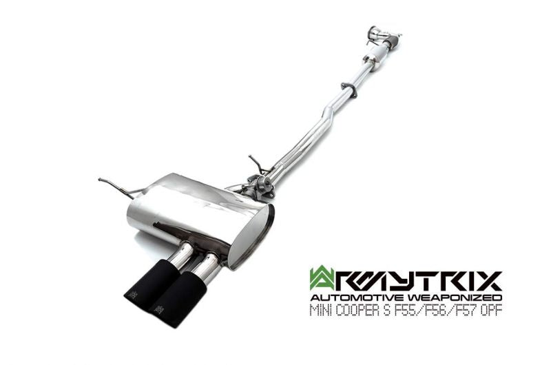 Armytrix Stainless Steel Valvetronic Cat Back Exhaust System Mini Cooper S/JCW/GP F56/F57 14+ V-Band Type