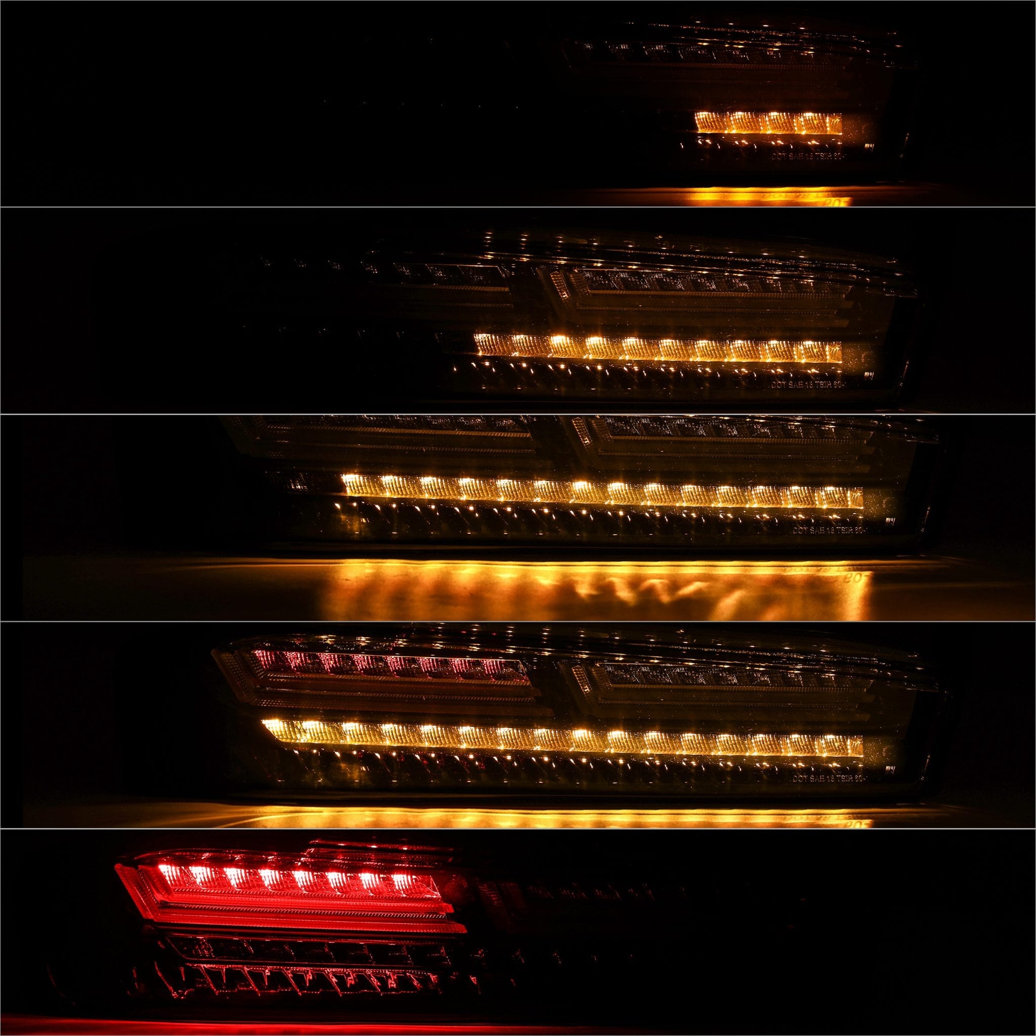 16-18 Chevrolet Camaro PRO-Series LED Tail Lights Jet Black