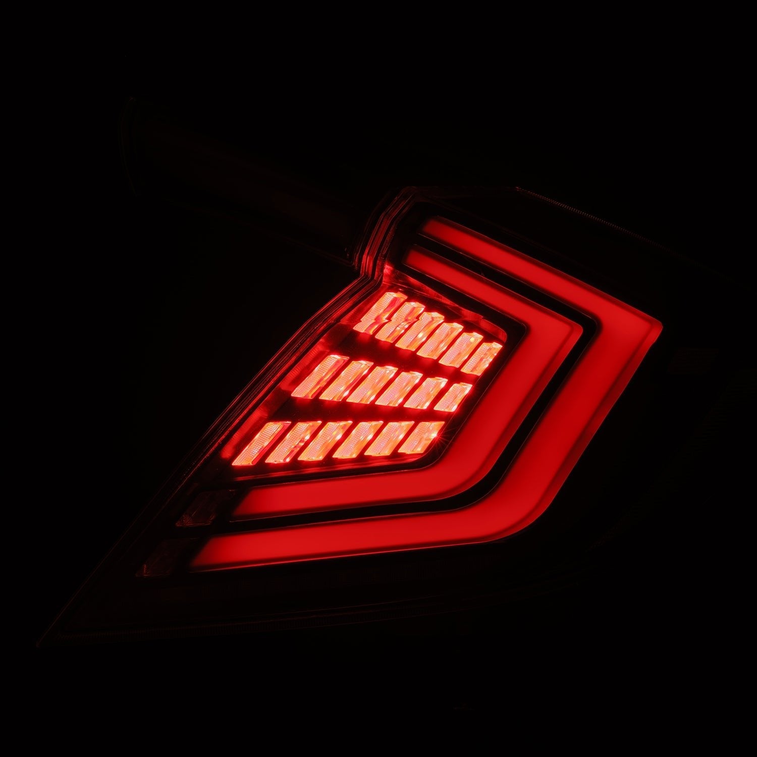 16-21 Honda Civic Hatchback NOVA-Series Prismatic LED Tail Lights Alpha-Black