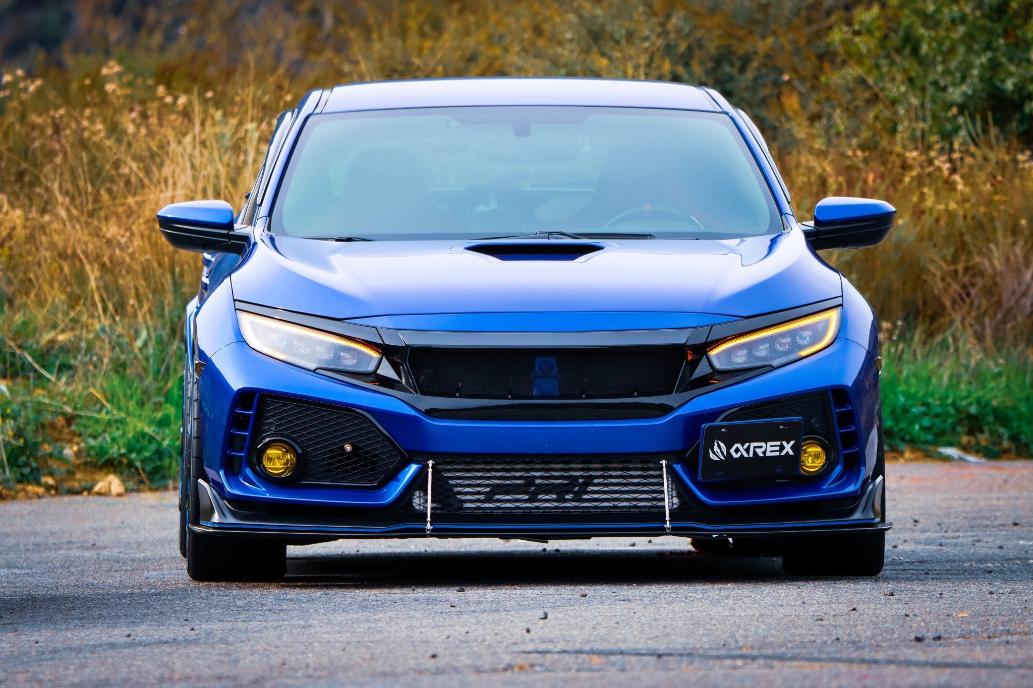 16-21 Honda Civic NOVA-Series LED Projector Headlights Black