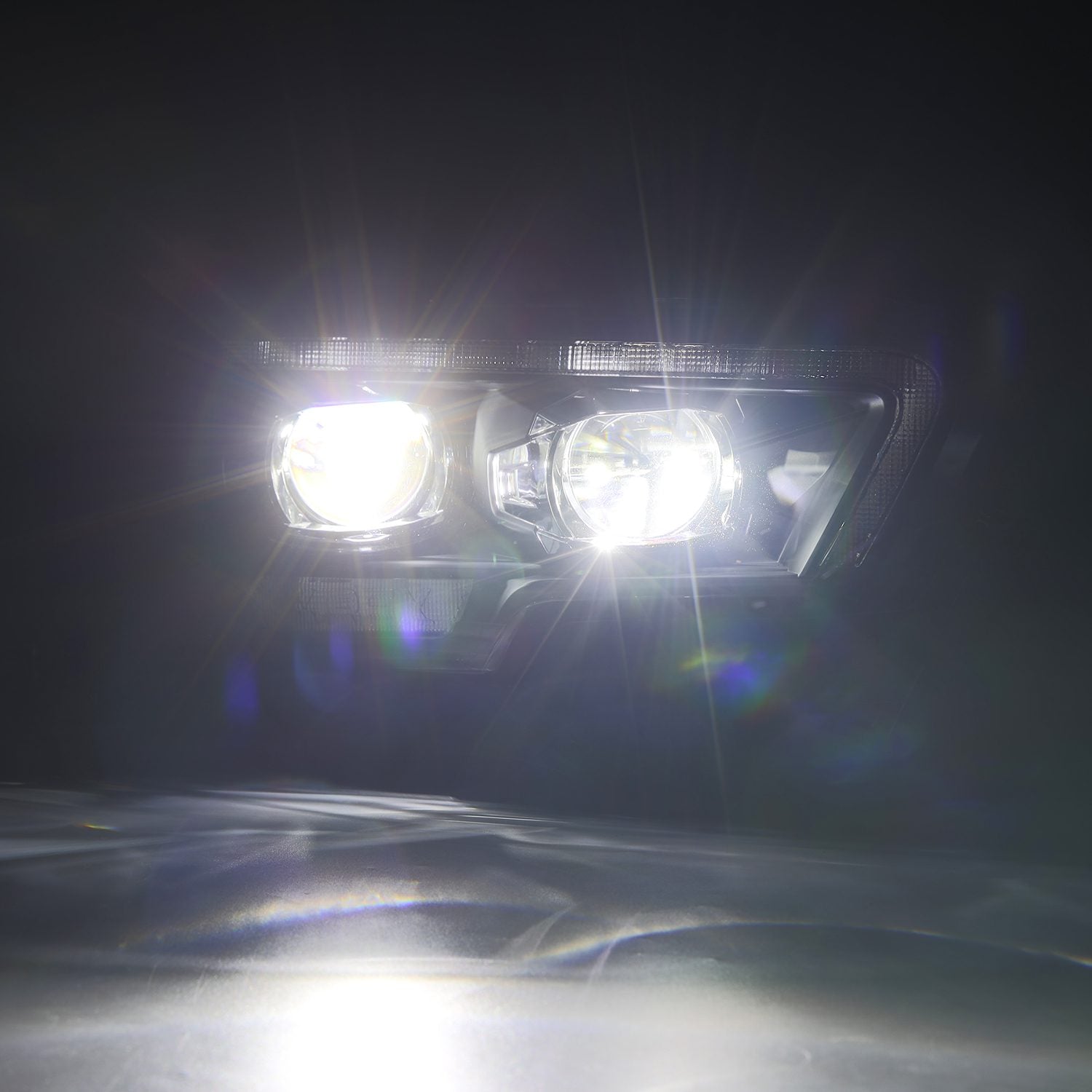 16-23 Toyota Tacoma MK II LUXX-Series LED Projector Headlights Alpha-Black