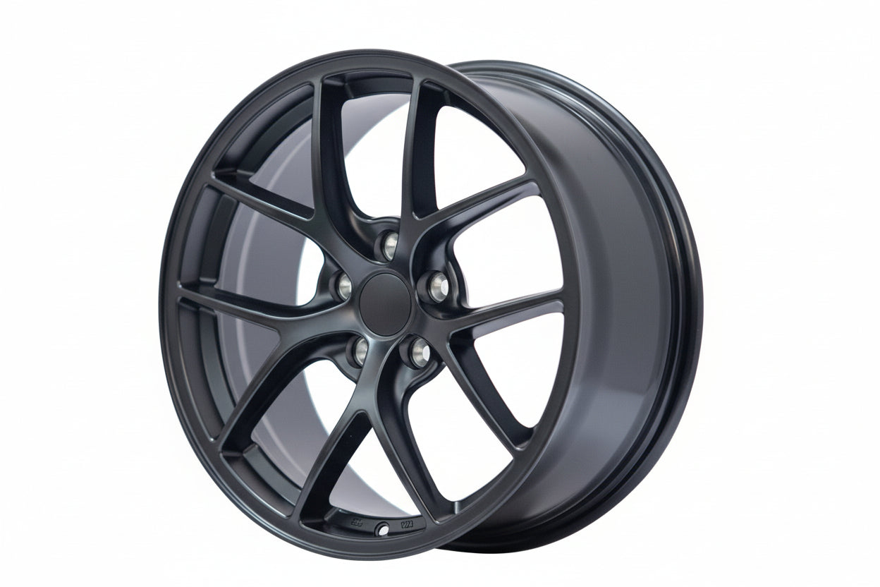 WWC 507 | 5-Split-Spoke Flow-Form Wheel – Matt Black