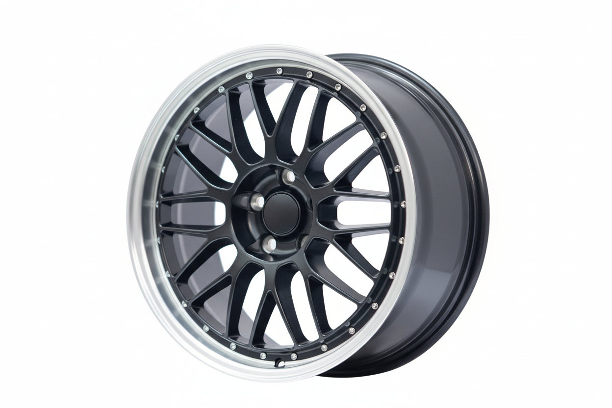 WWC 506 | LeMans Split-Spoke Flow-Form Wheel – Black Machine Lip
