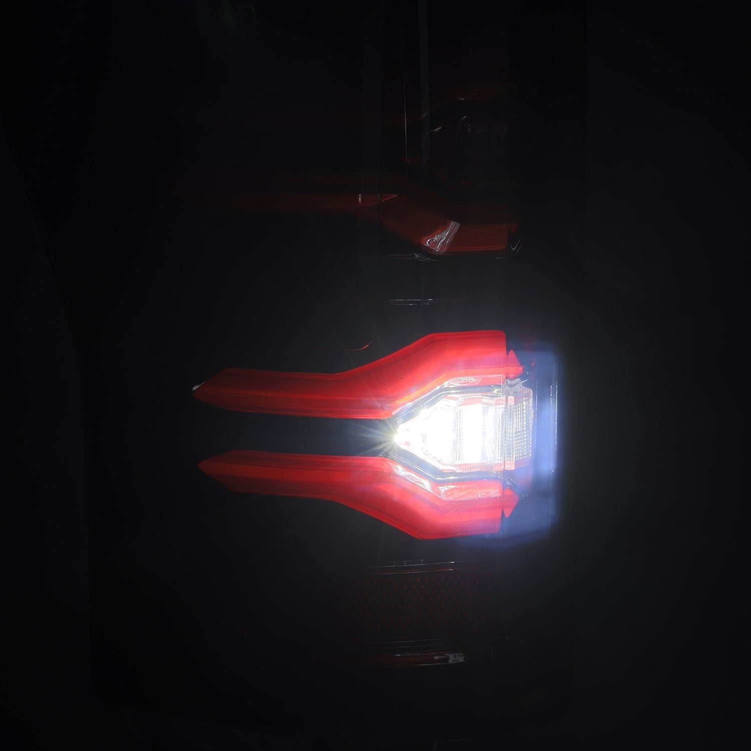 17-22 Ford Super Duty LUXX-Series LED Tail Lights Black-Red