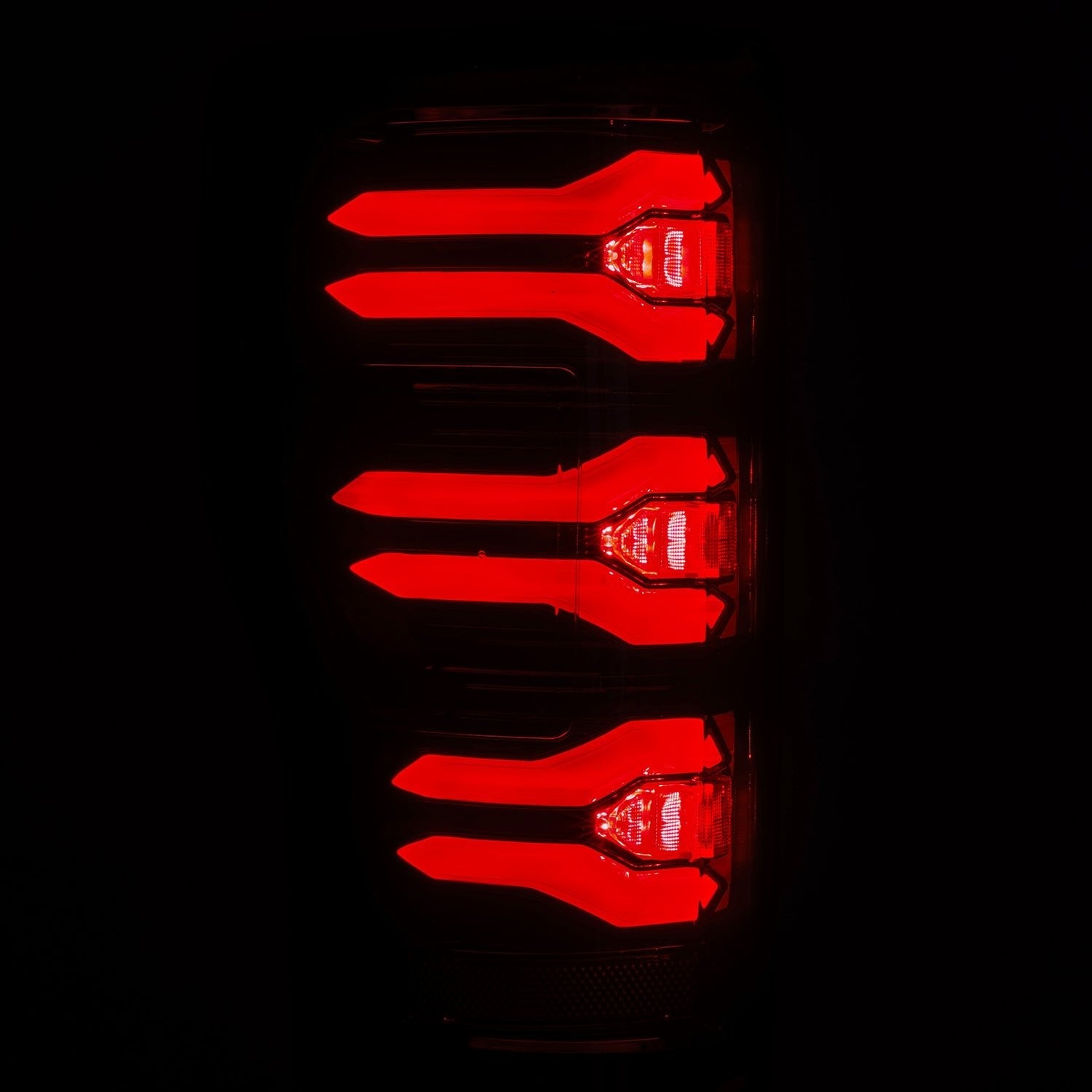 17-22 Ford Super Duty LUXX-Series LED Tail Lights Black-Red