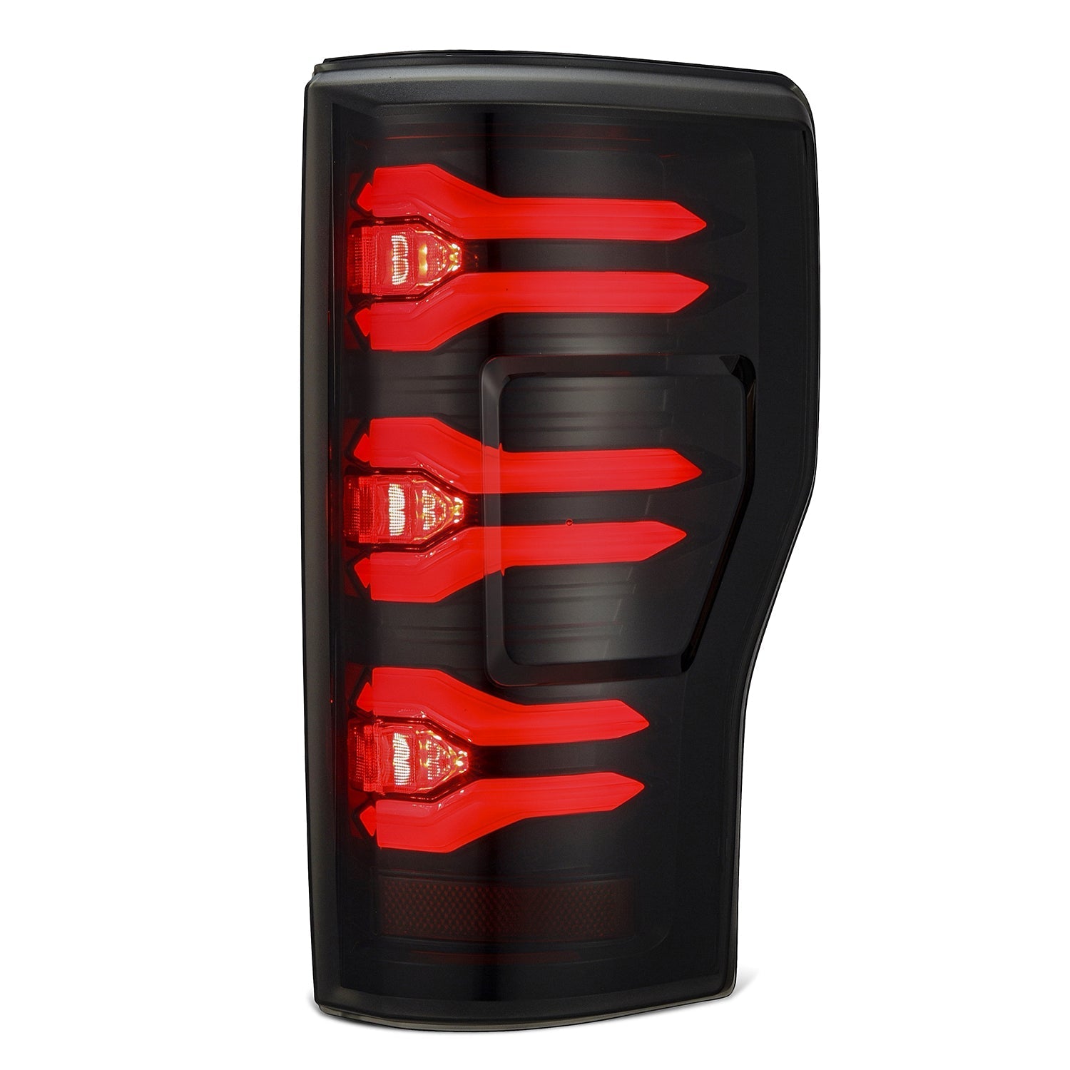 17-22 Ford Super Duty LUXX-Series LED Tail Lights Black-Red