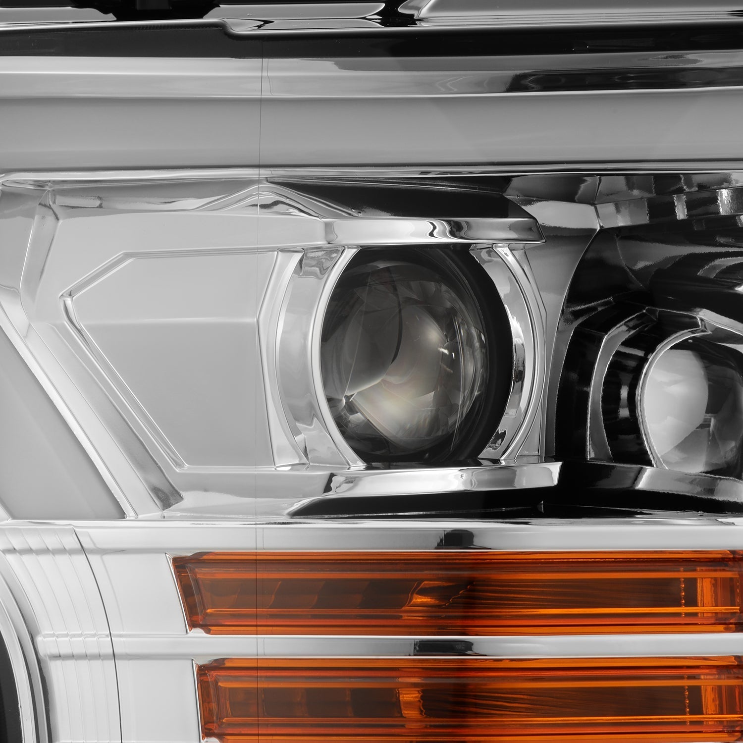 18-20 Ford F150 LUXX-Series LED Projector Headlights Chrome