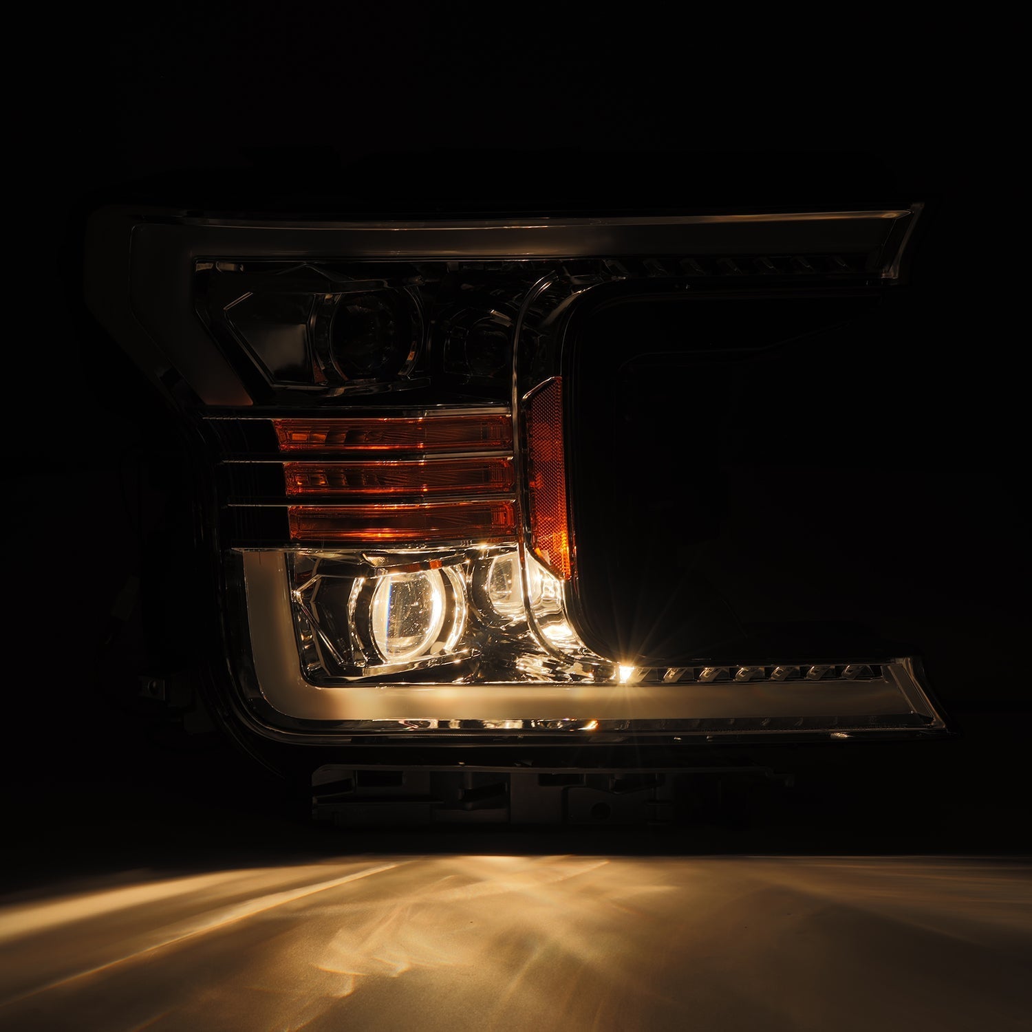 18-20 Ford F150 LUXX-Series LED Projector Headlights Chrome