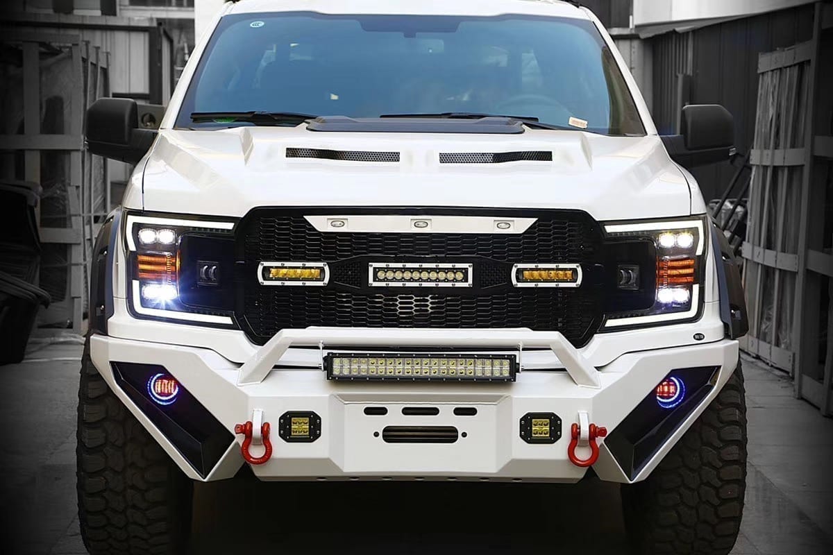18-20 Ford F150 NOVA-Series LED Projector Headlights Black