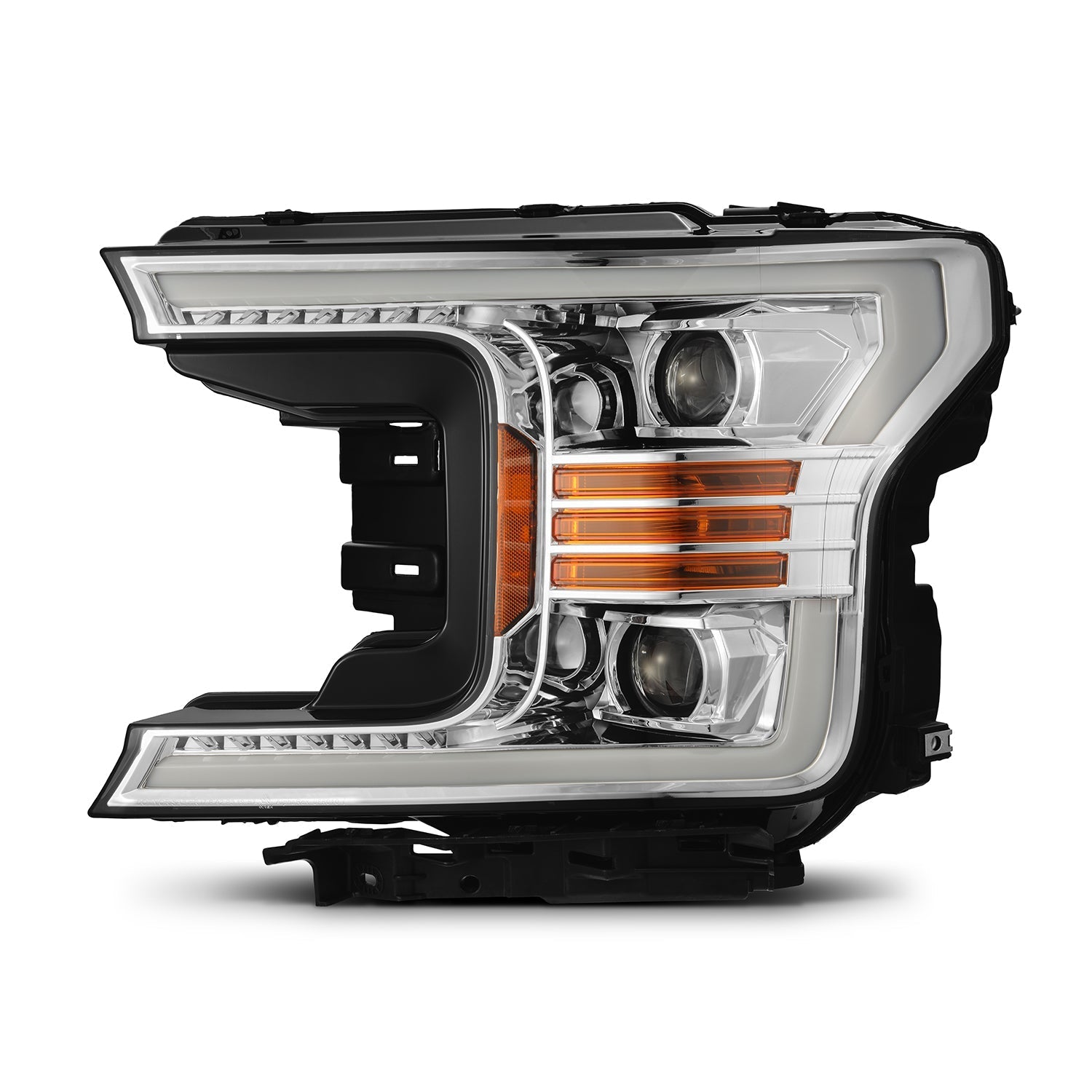 18-20 Ford F150 PRO-Series Halogen Projector Headlights Chrome