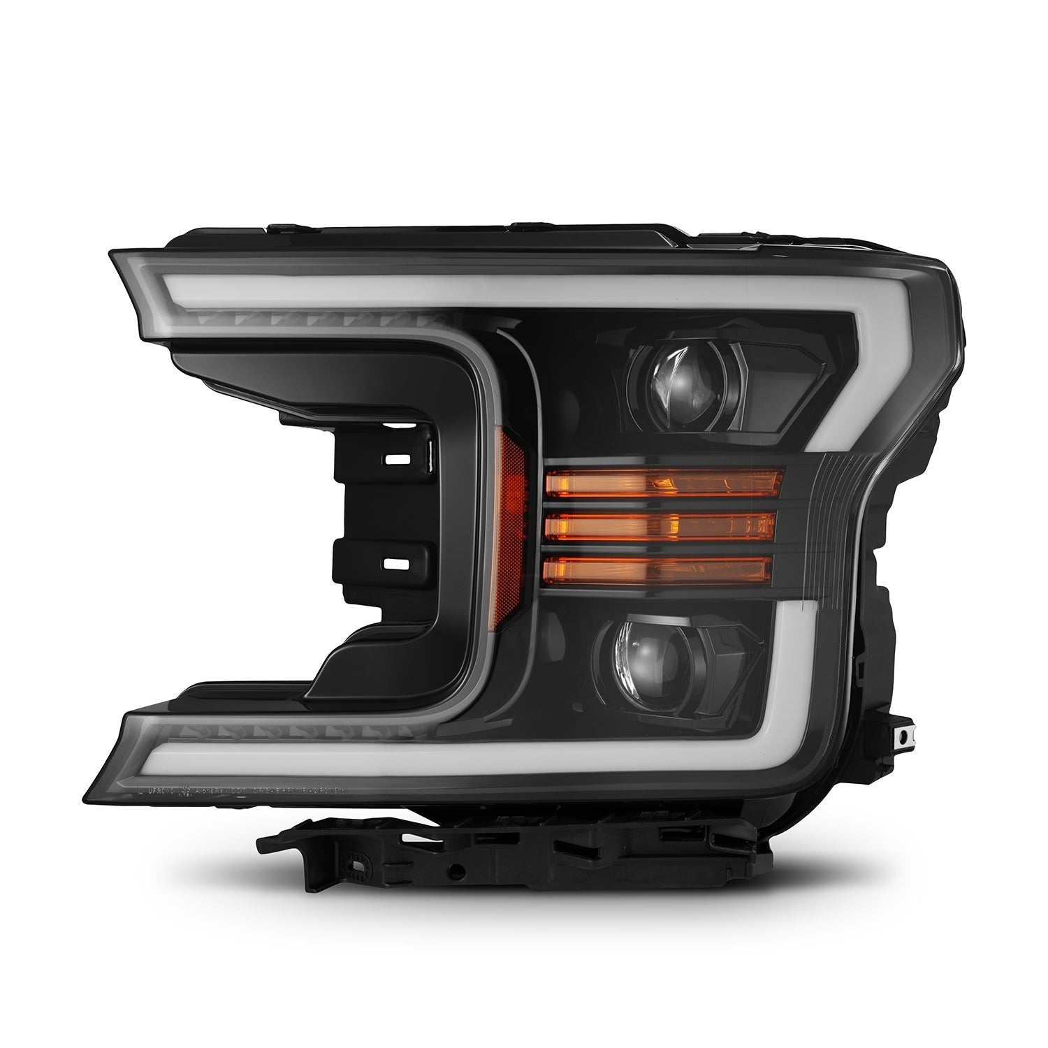18-20 Ford F150 PRO-Series Halogen Projector Headlights Jet Black