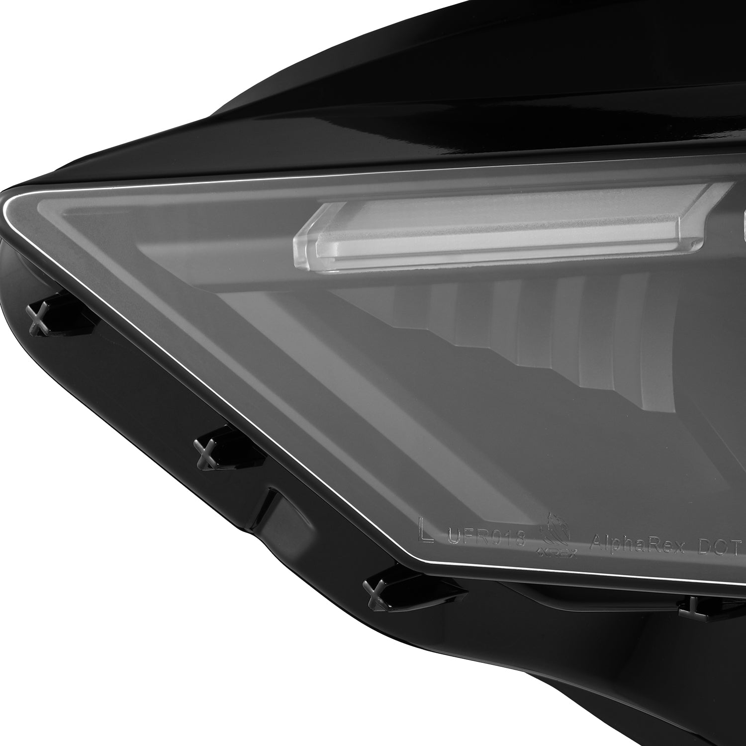 18-23 Ford Mustang MK II NOVA-Series LED Projector Headlights Black