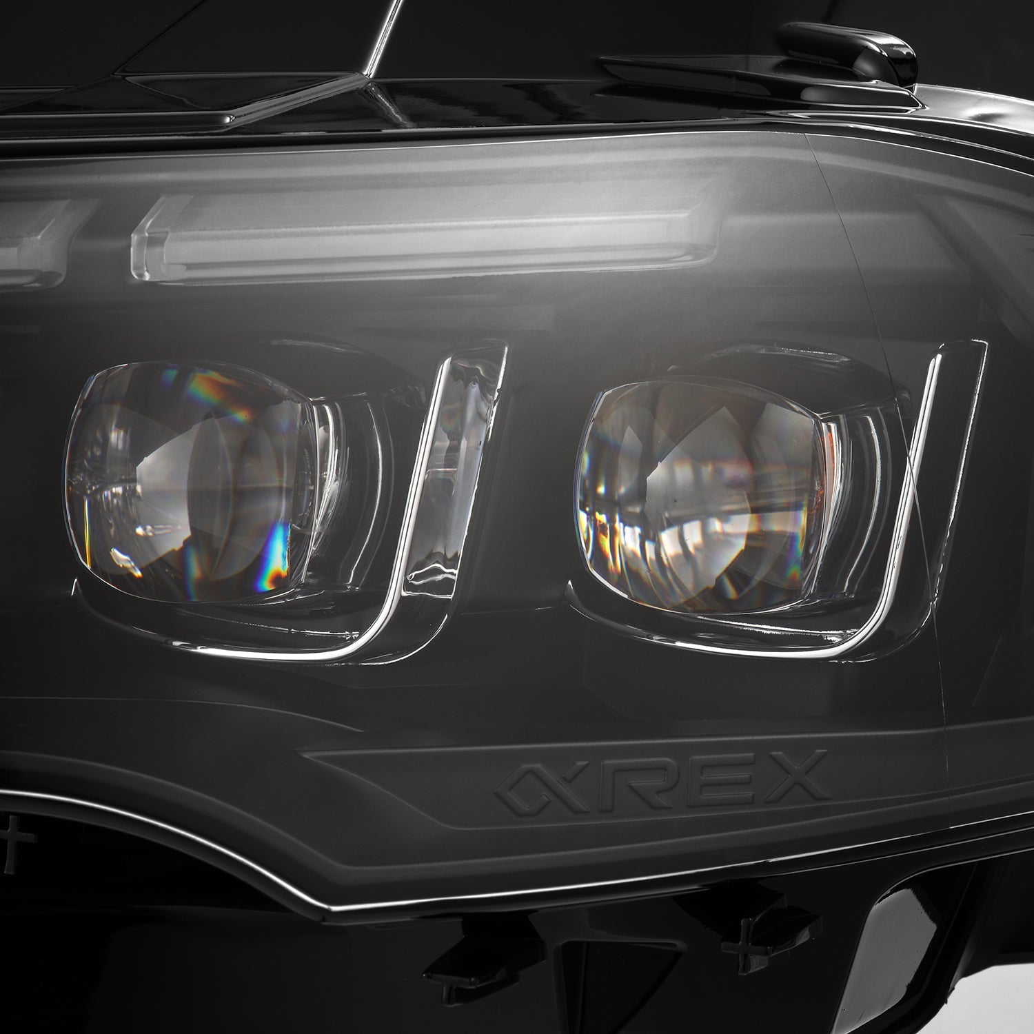 18-23 Ford Mustang MK II NOVA-Series LED Projector Headlights Black