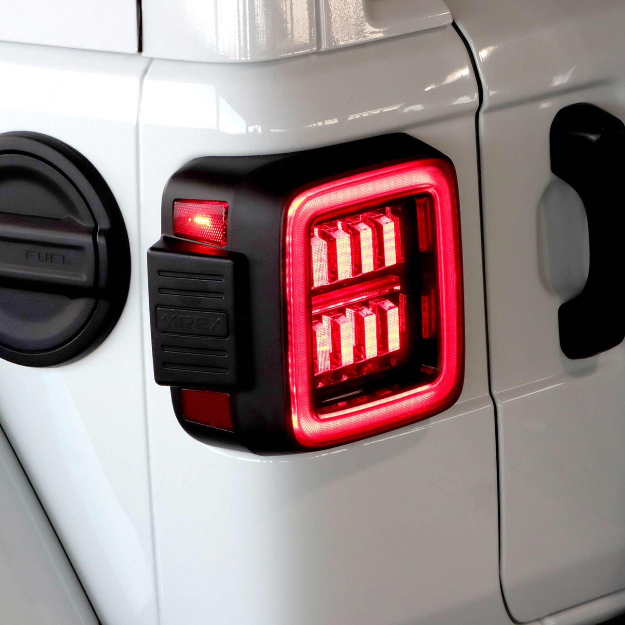 18-26 Jeep Wrangler JL NOVA-Series Prismatic LED Tail Lights Alpha-Black
