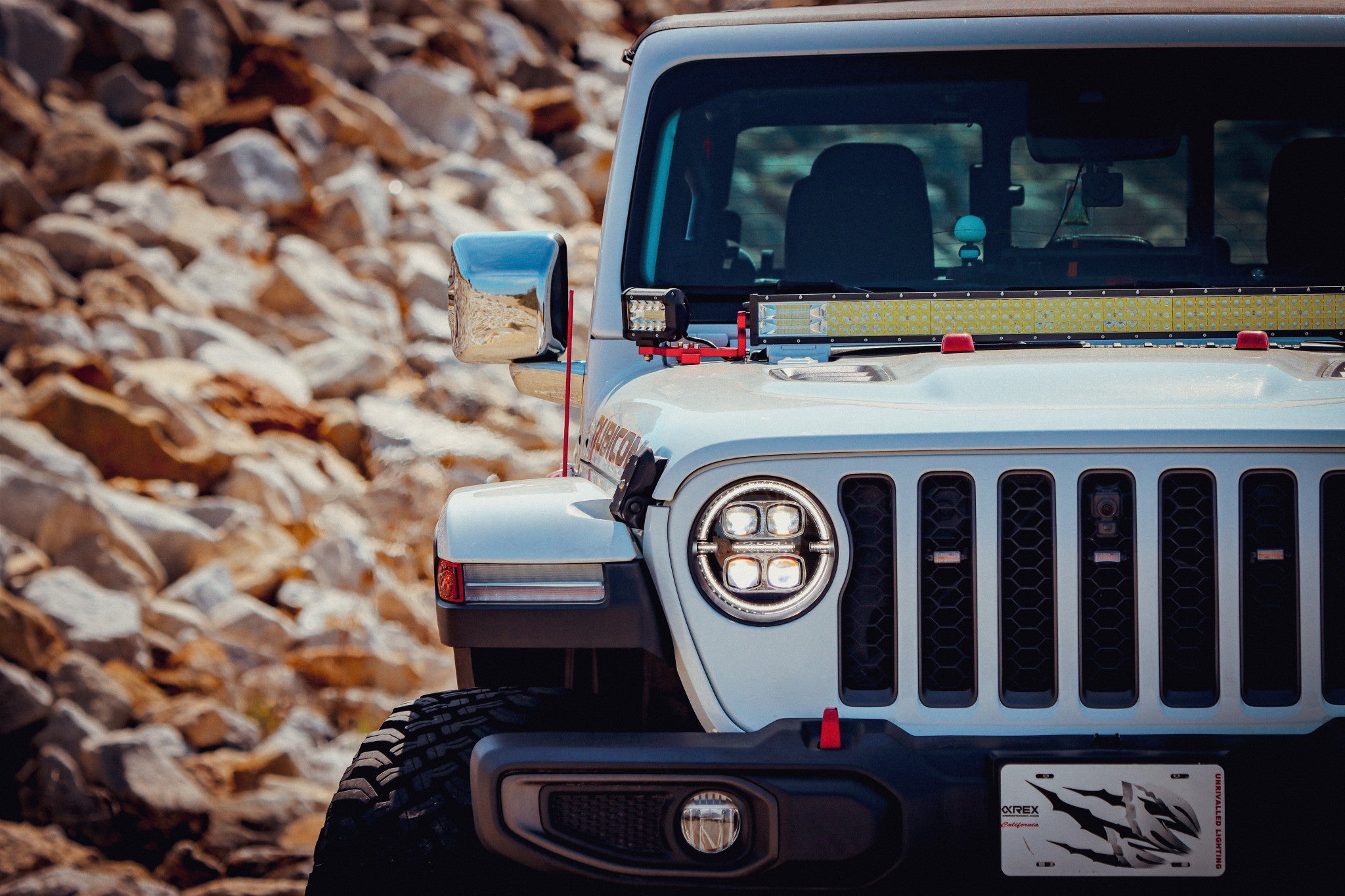 18-26 Jeep Wrangler JL/Gladiator JT NOVA-Series LED Projector Headlights Alpha-black