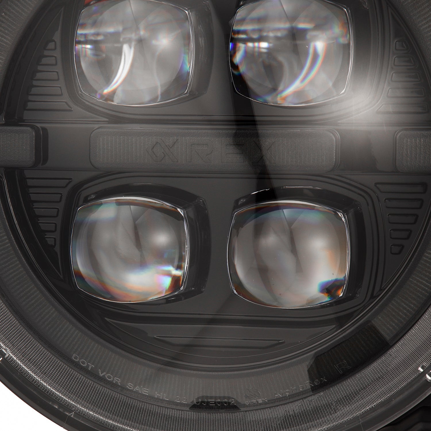 18-26 Jeep Wrangler JL/Gladiator JT NOVA-Series LED Projector Headlights Alpha-black