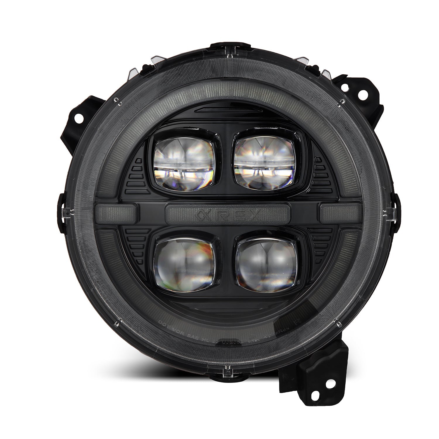 18-26 Jeep Wrangler JL/Gladiator JT NOVA-Series LED Projector Headlights Alpha-black
