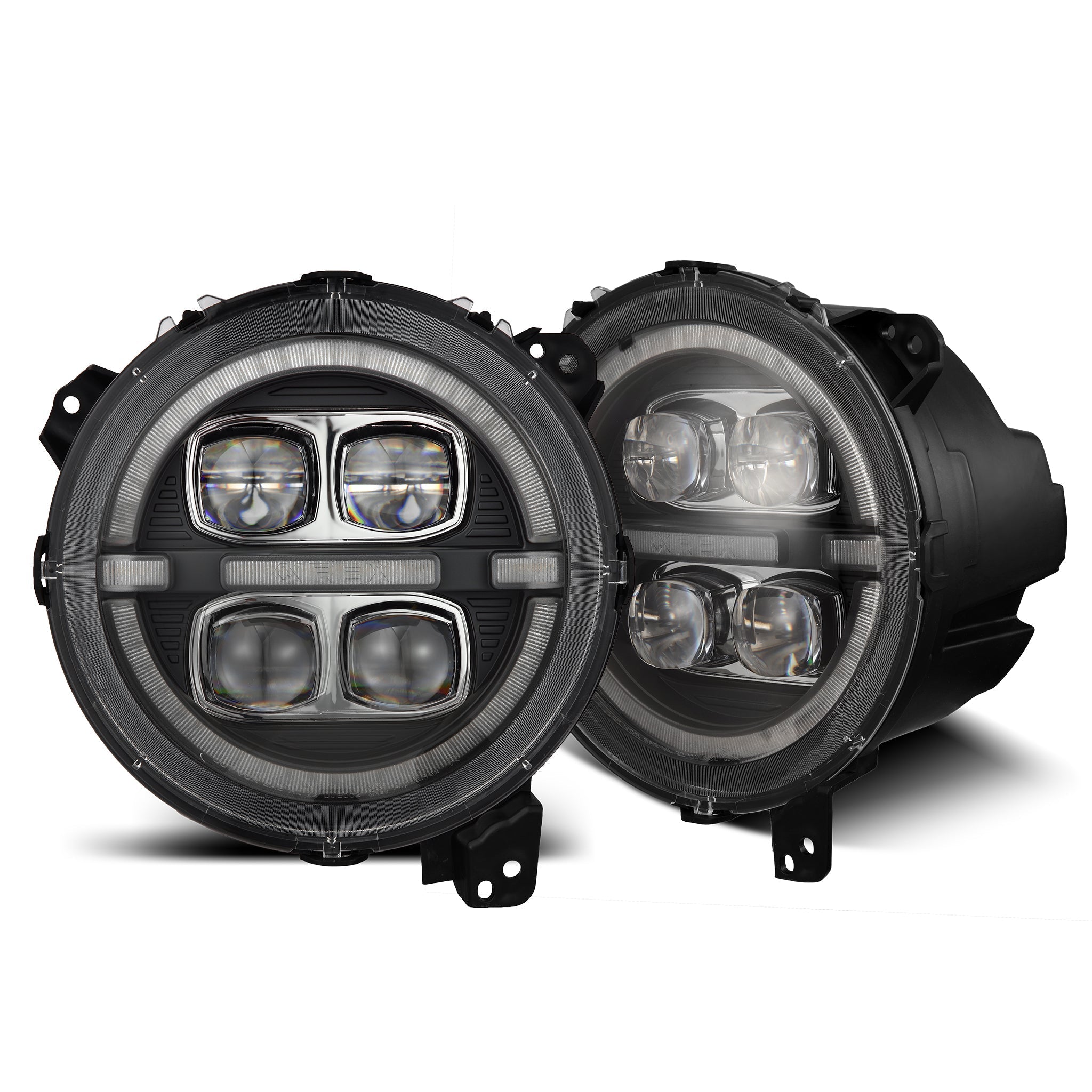 18-26 Jeep Wrangler JL/Gladiator JT NOVA-Series LED Projector Headlights Black