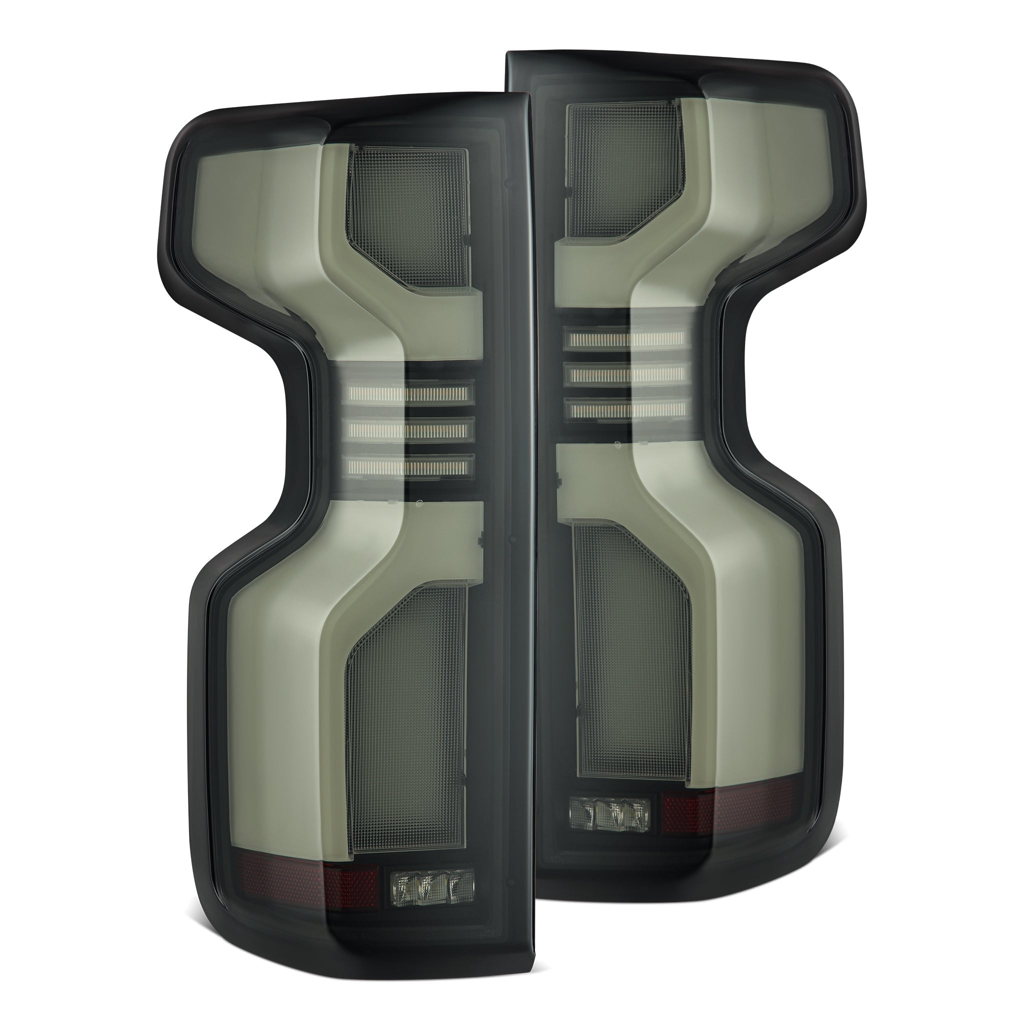 19-26 Chevrolet Silverado 1500 / 20-26 Silverado 2500HD/3500HD LUXX-Series LED Tail Lights Black