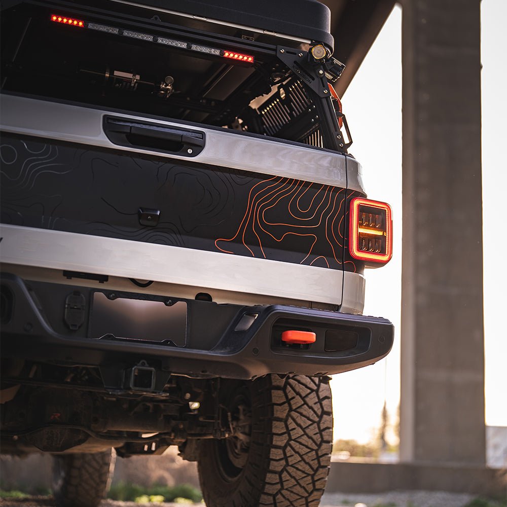 19-26 Jeep Gladiator JT NOVA-Series Prismatic LED Tail Lights Alpha-Black