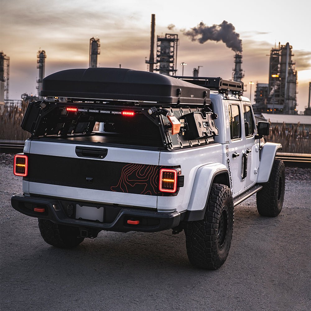 19-26 Jeep Gladiator JT NOVA-Series Prismatic LED Tail Lights Black-Red