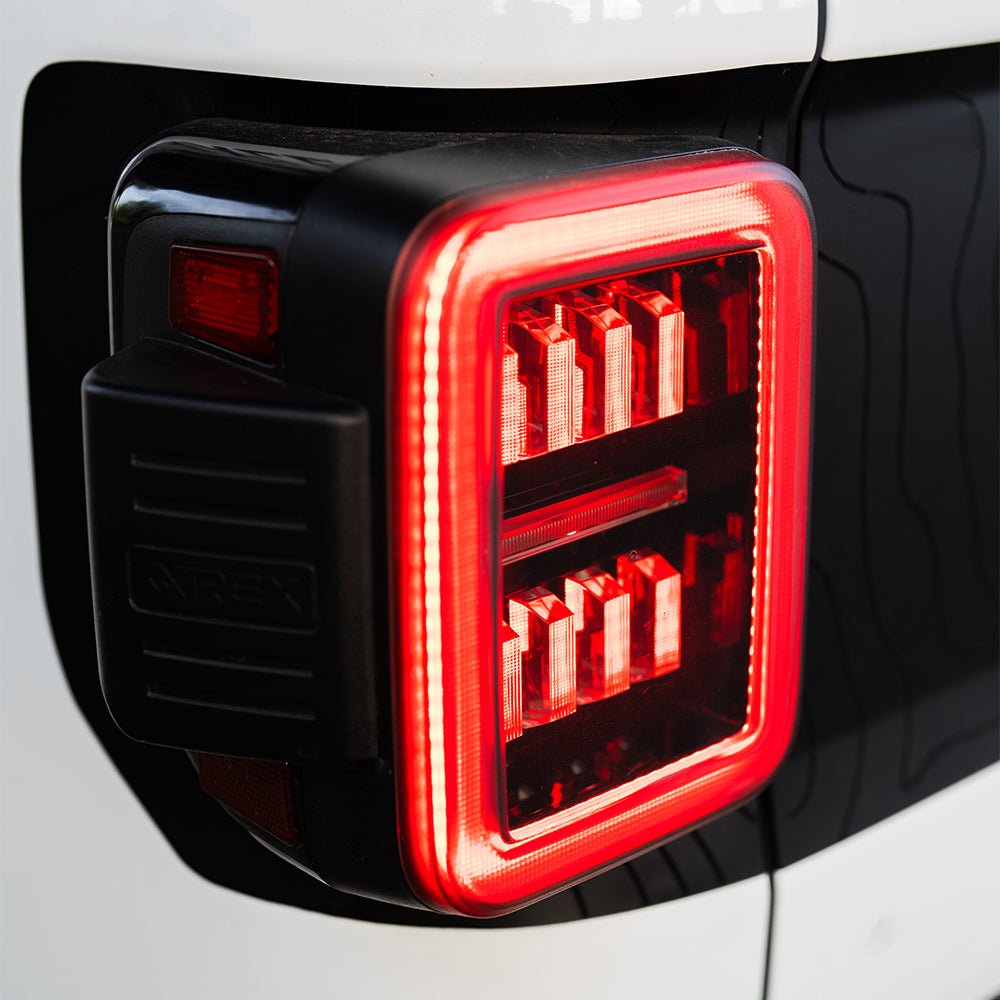 19-26 Jeep Gladiator JT NOVA-Series Prismatic LED Tail Lights Black-Red