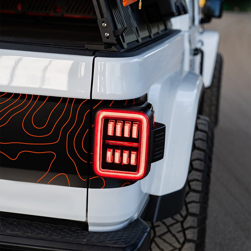 19-26 Jeep Gladiator JT NOVA-Series Prismatic LED Tail Lights Chrome