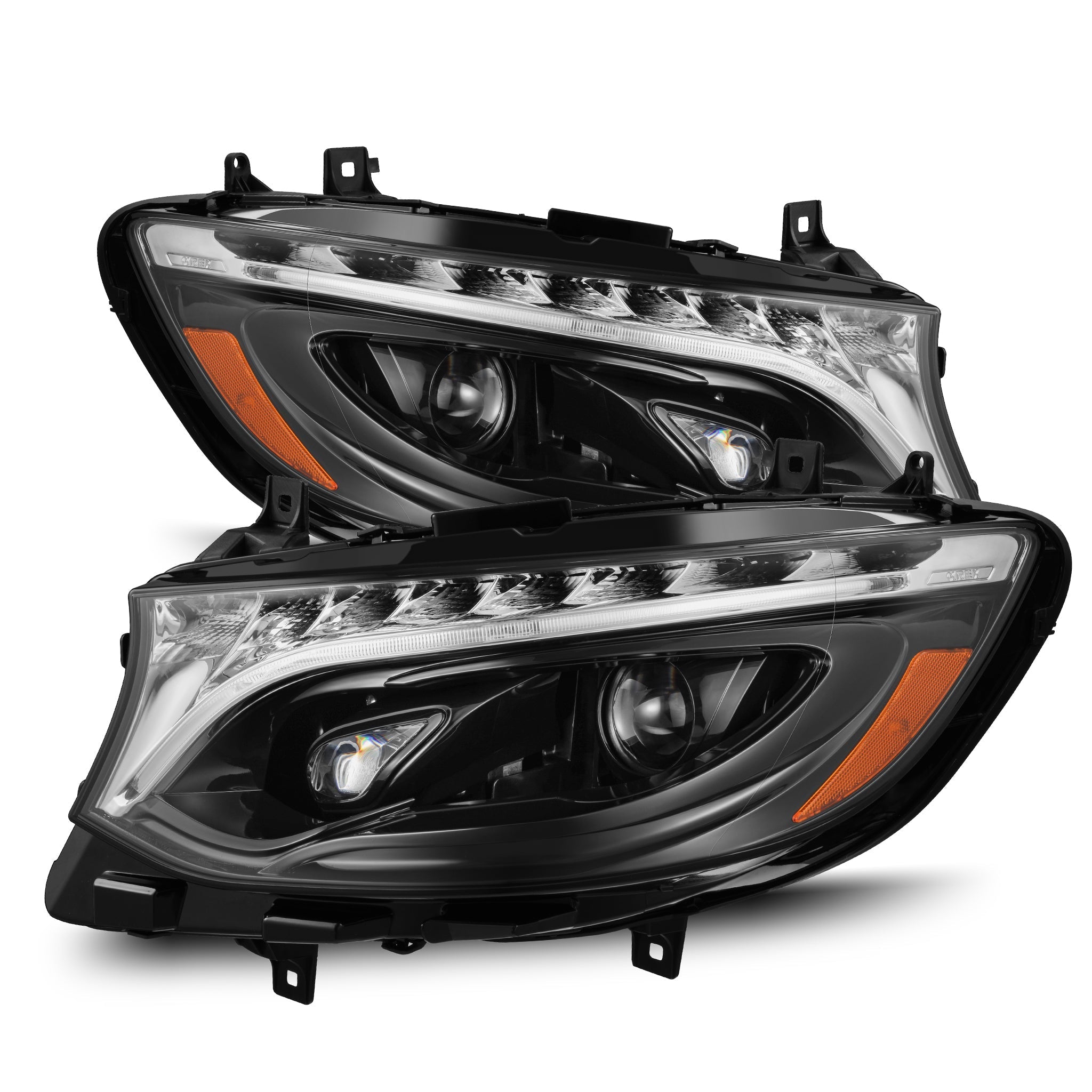19-26 Mercedes-Benz Sprinter LUXX-Series LED Projector Headlights Alpha-Black