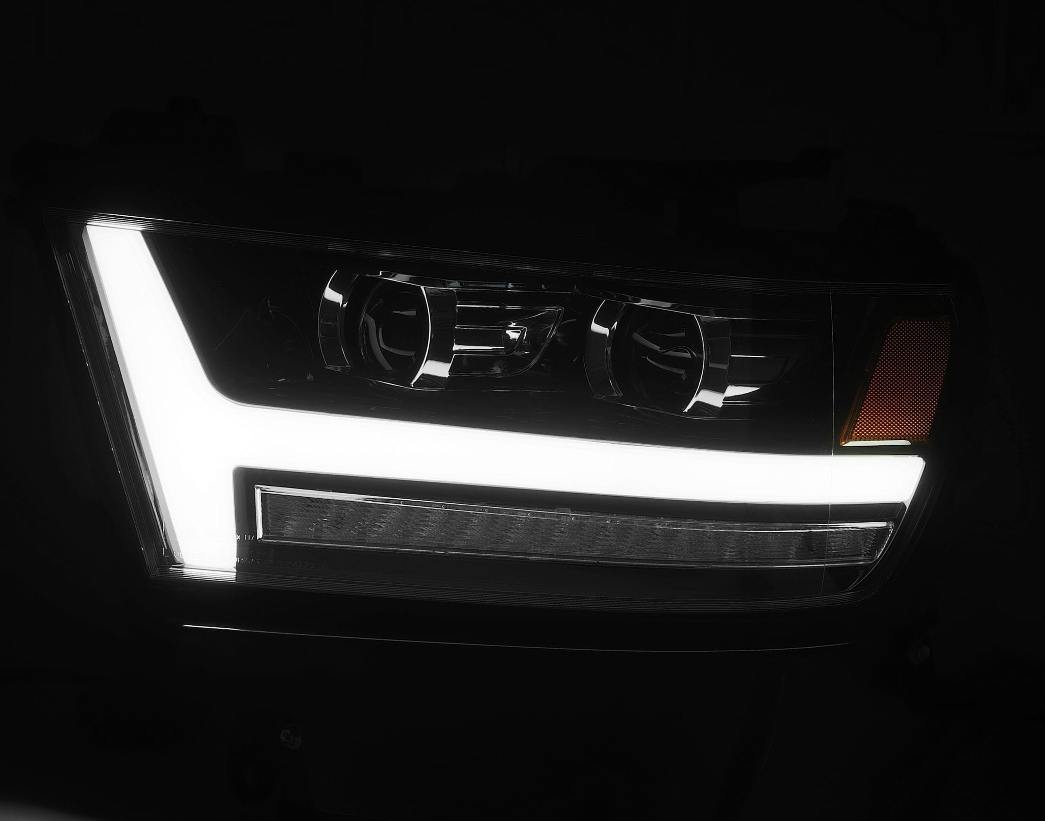 19-24 Ram 1500 LUXX-Series LED Projector Headlights Jet Black