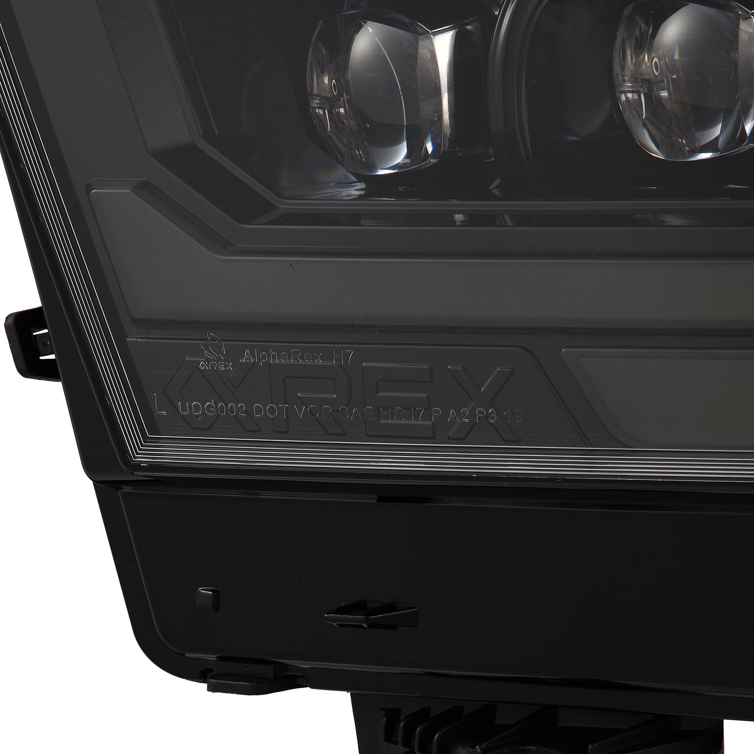 19-24 Ram 1500 (MK II 2500 Style) NOVA-Series LED Projector Headlights Alpha-Black
