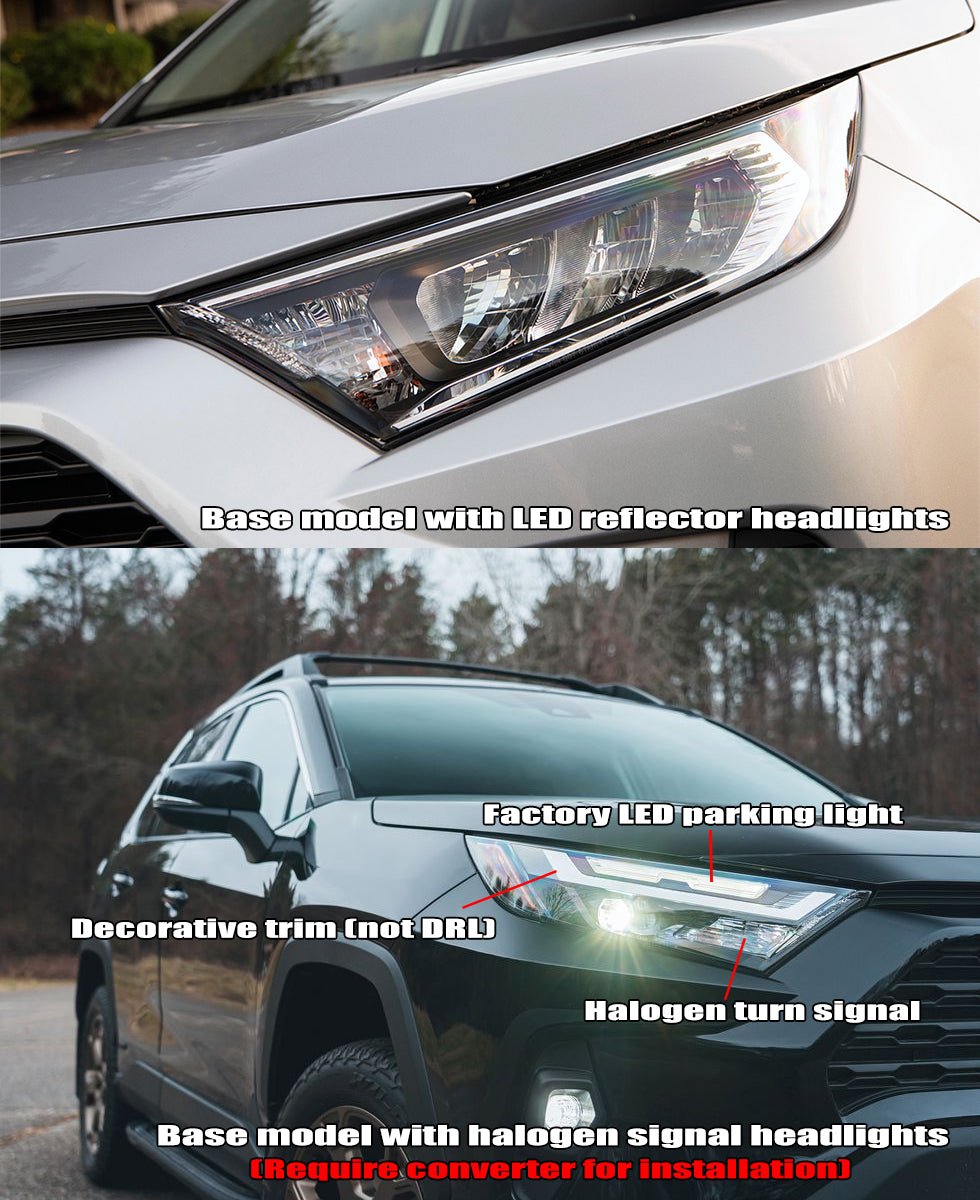 19-25 Toyota RAV4 (Low Trim) NOVA-Series LED Projector Headlights Alpha-Black
