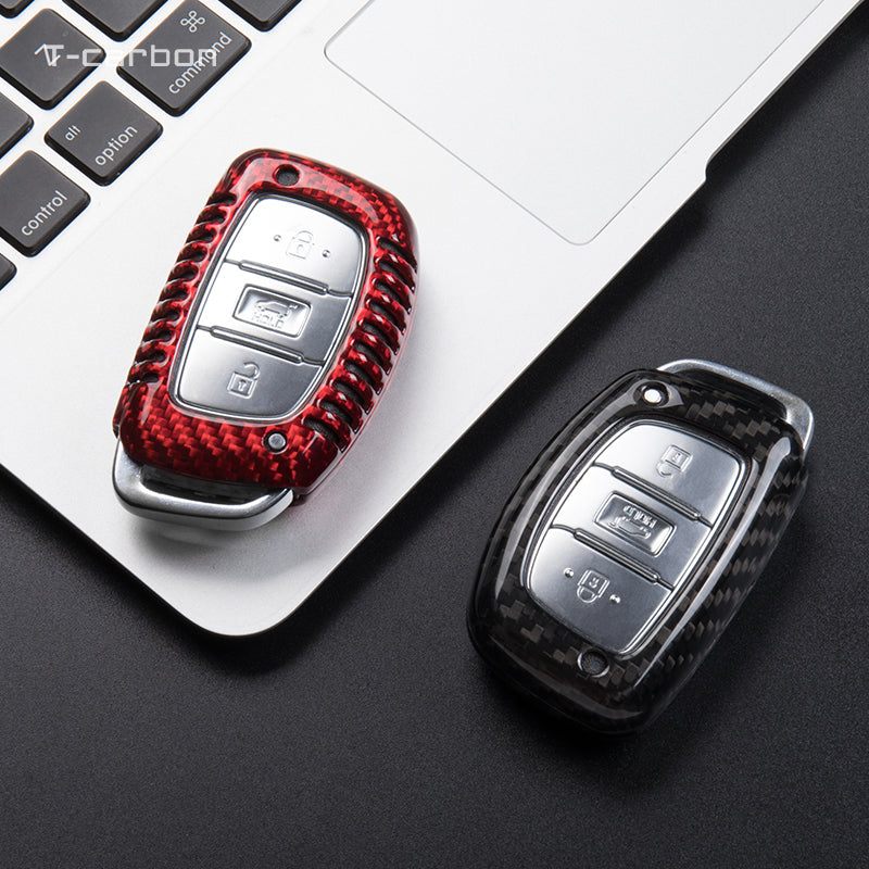 Hyundai Carbon Fiber Key Cover – Solaris / i10/i20/i30/i35/i40 / IX45
