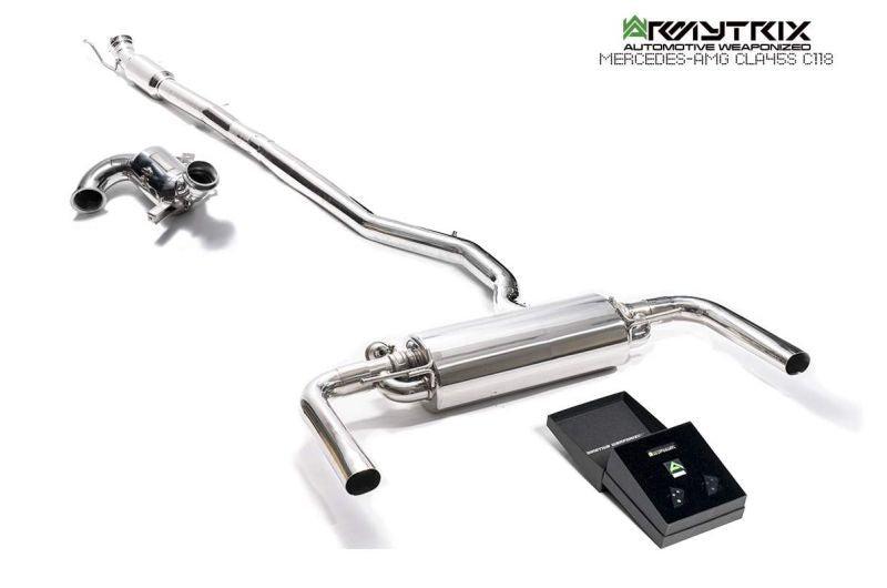 Armytrix valvetronic cat-back exhaust for Mercedes-AMG CLA45S C118