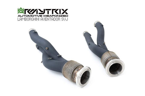 Armytrix High Performance Ceramic Coated De-Catted Front Pipe Lamborghini Aventador SVJ LP770-4 18+
