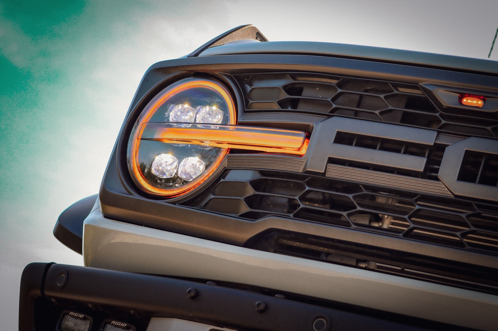 21-26 Ford Bronco / 22-26 Ford Bronco Raptor NOVA-Series LED Projector Headlights Alpha-black