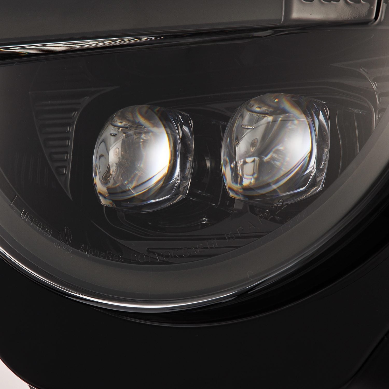 21-26 Ford Bronco / 22-26 Ford Bronco Raptor NOVA-Series LED Projector Headlights Alpha-black