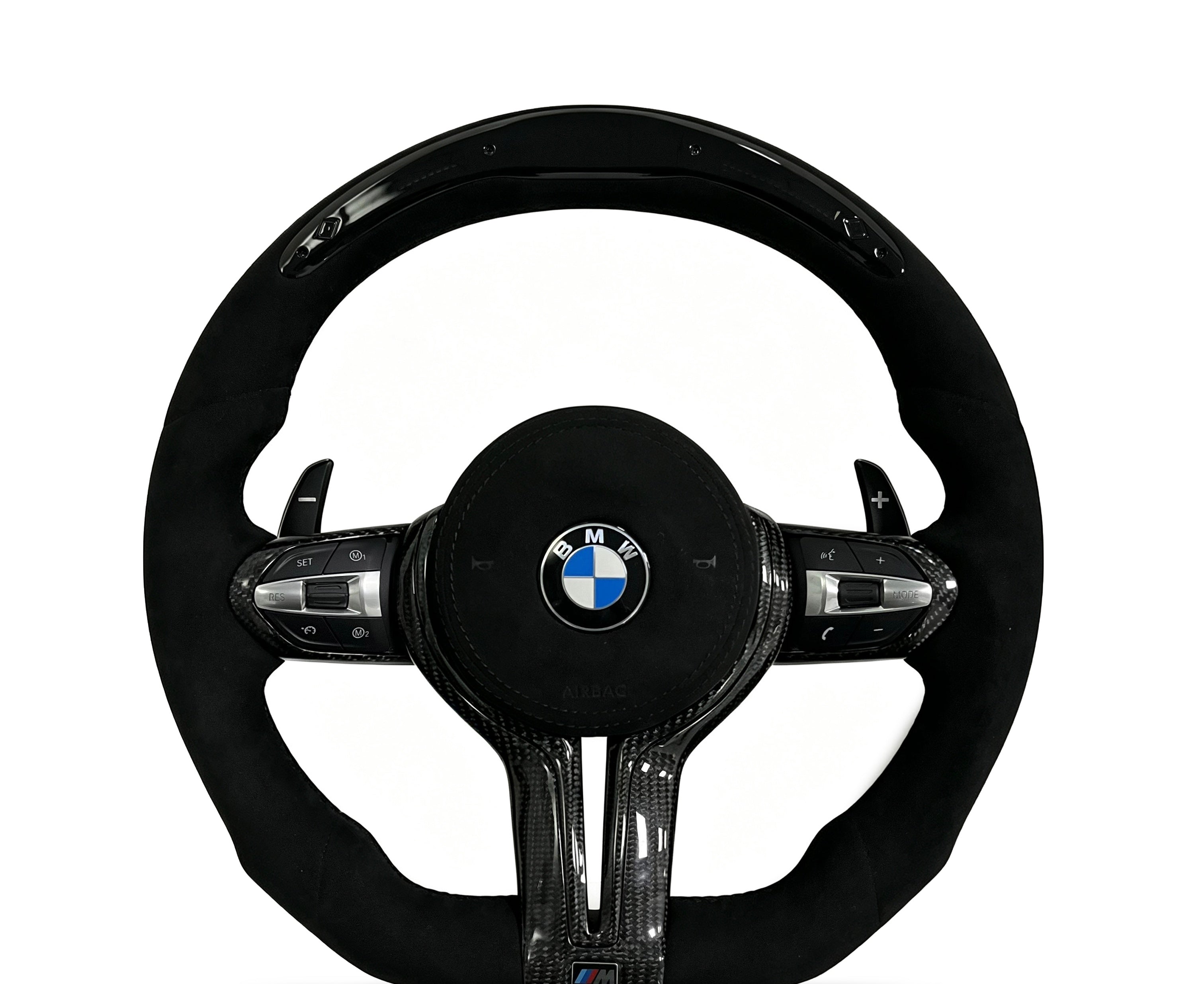 BMW Full Alcantara Steering Wheel (Design 21) on a clean white background