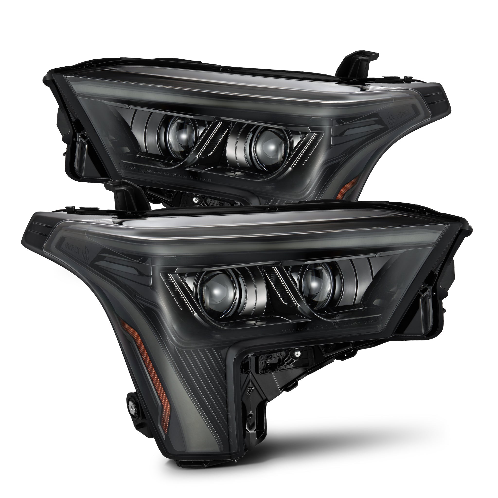 22-26 Toyota Tundra/Sequoia LUXX-Series LED Projector Headlights Alpha-Black