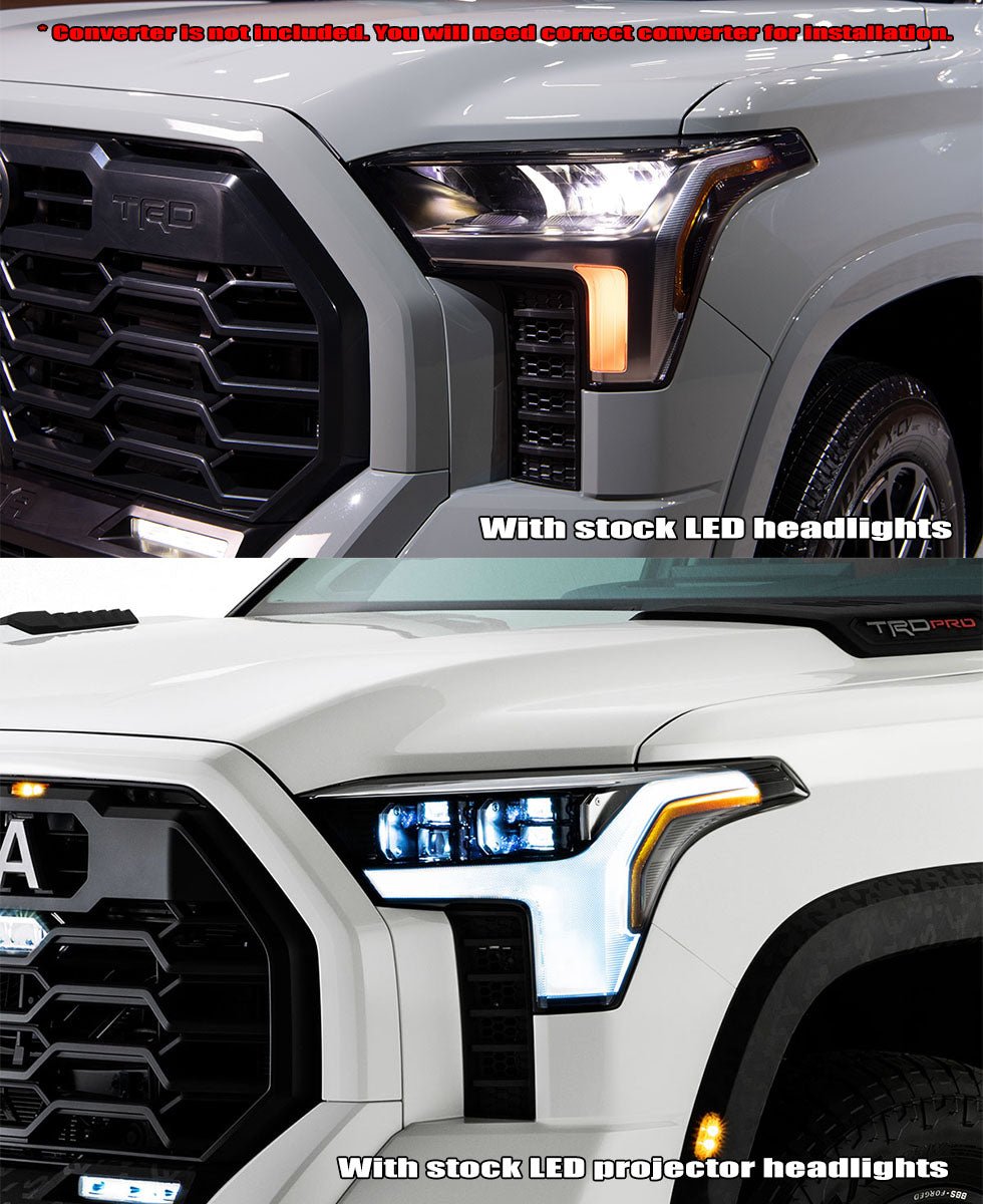 22-26 Toyota Tundra/Sequoia NOVA-Series LED Projector Headlights Black