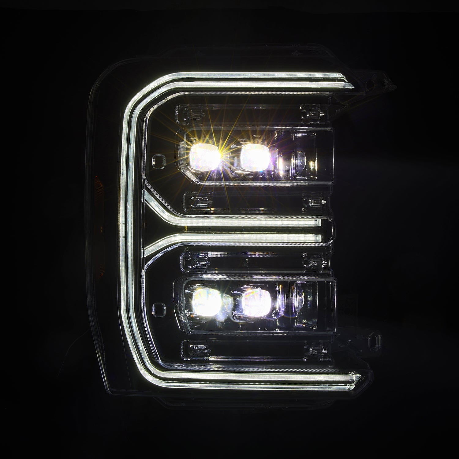 23-26 Ford Super Duty NOVA-Series LED Projector Headlights Alpha-Black