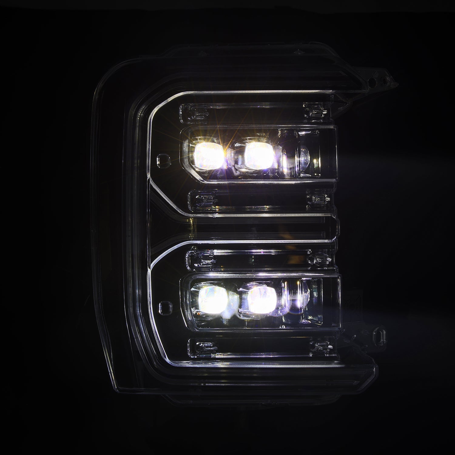 23-26 Ford Super Duty NOVA-Series LED Projector Headlights Alpha-Black